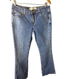 vintage Levi's flare jeans multi-colored embroidered infinity cross pattern